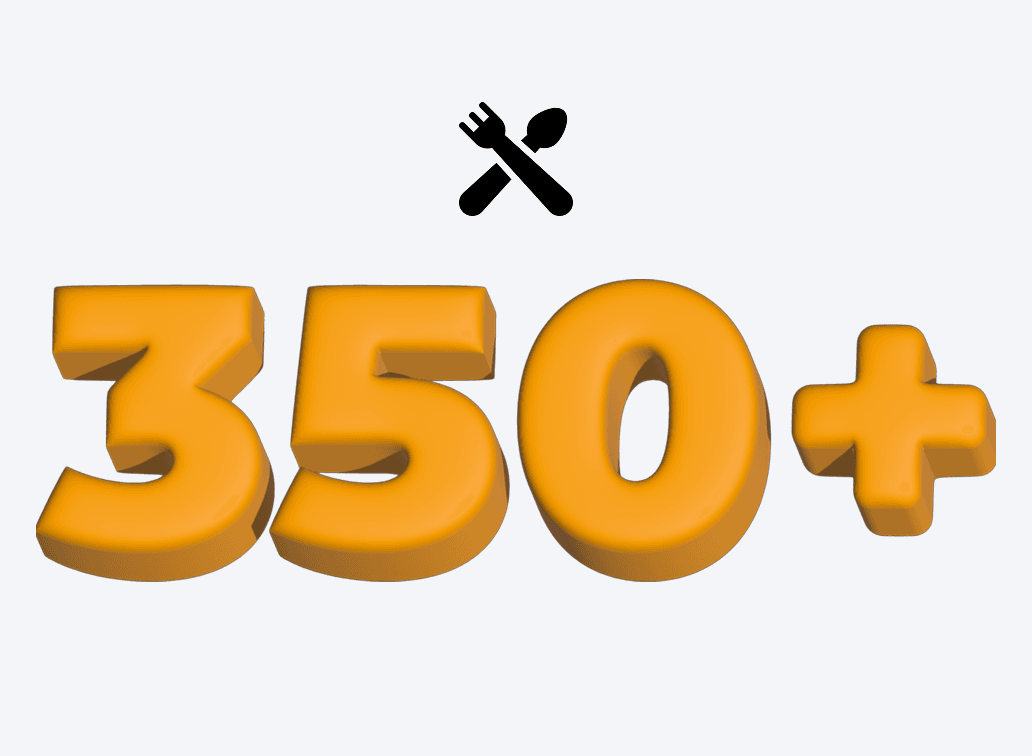 350+ restauracji