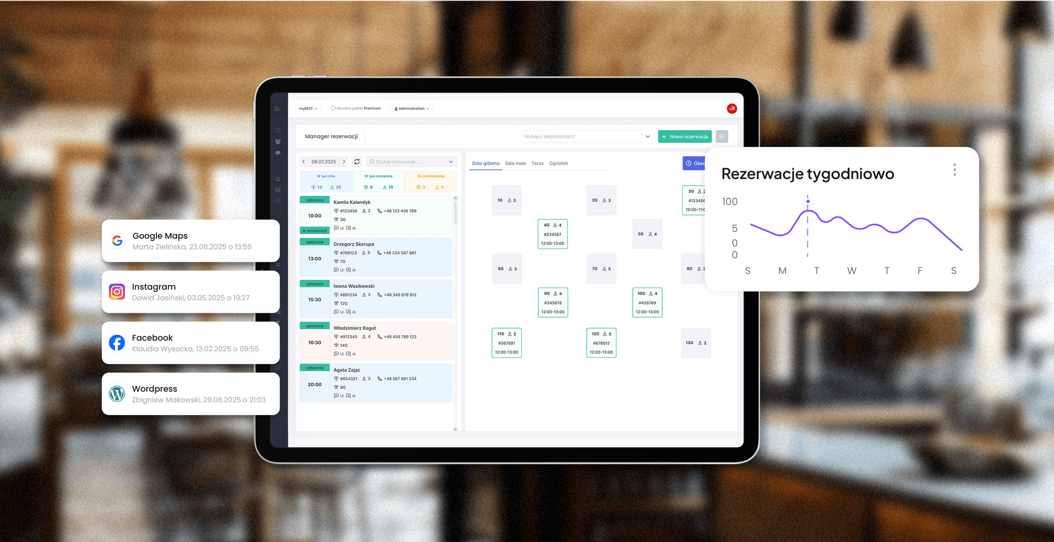MyRest — rezerwacje online